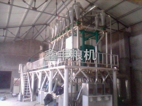 山東濟(jì)寧30噸玉米加工設(shè)備安裝案例